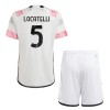 Conjunto (Camiseta+Pantalón Corto) Juventus Locatelli 5 Segunda Equipación 23-24 - Niño